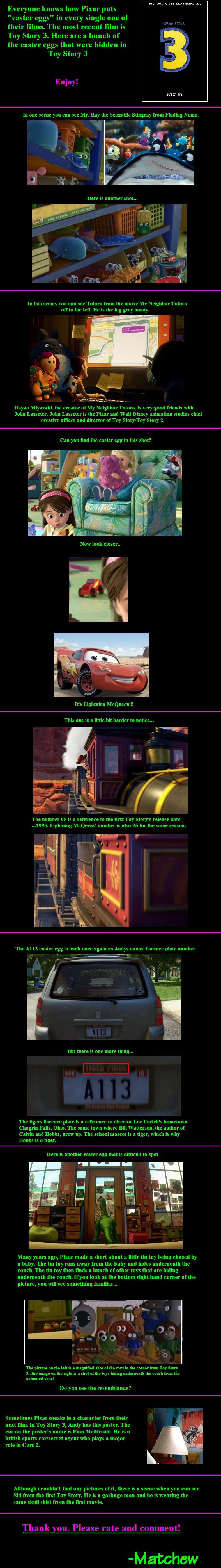 Toy Story 3 Easter Eggs