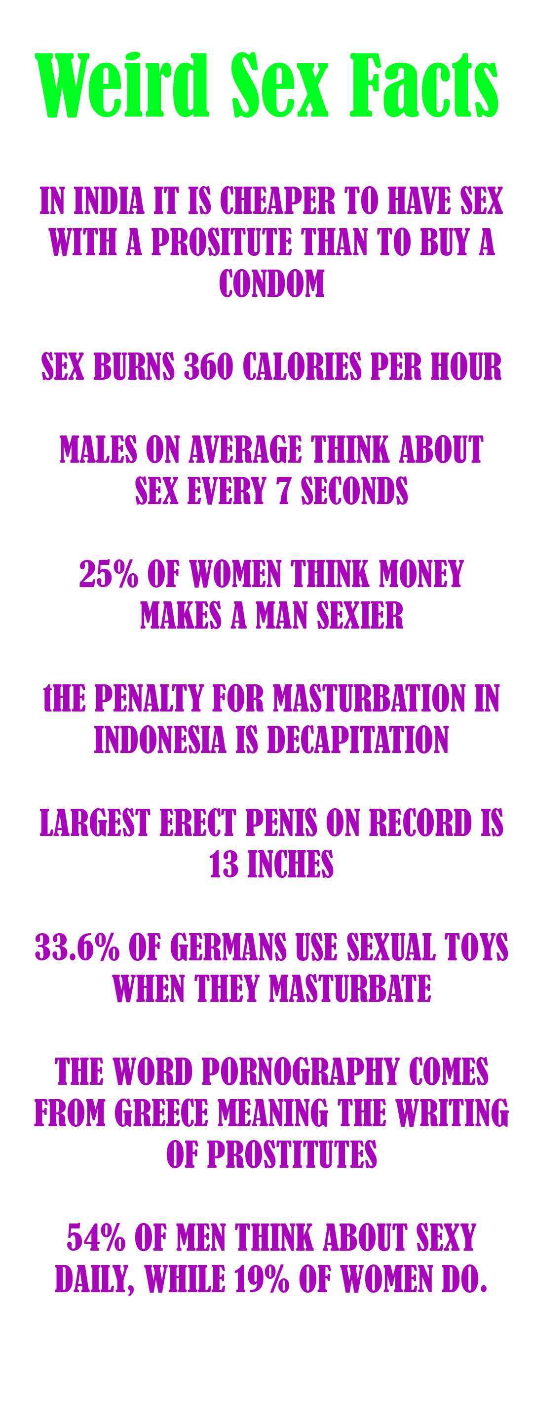 Weird Sex Facts 