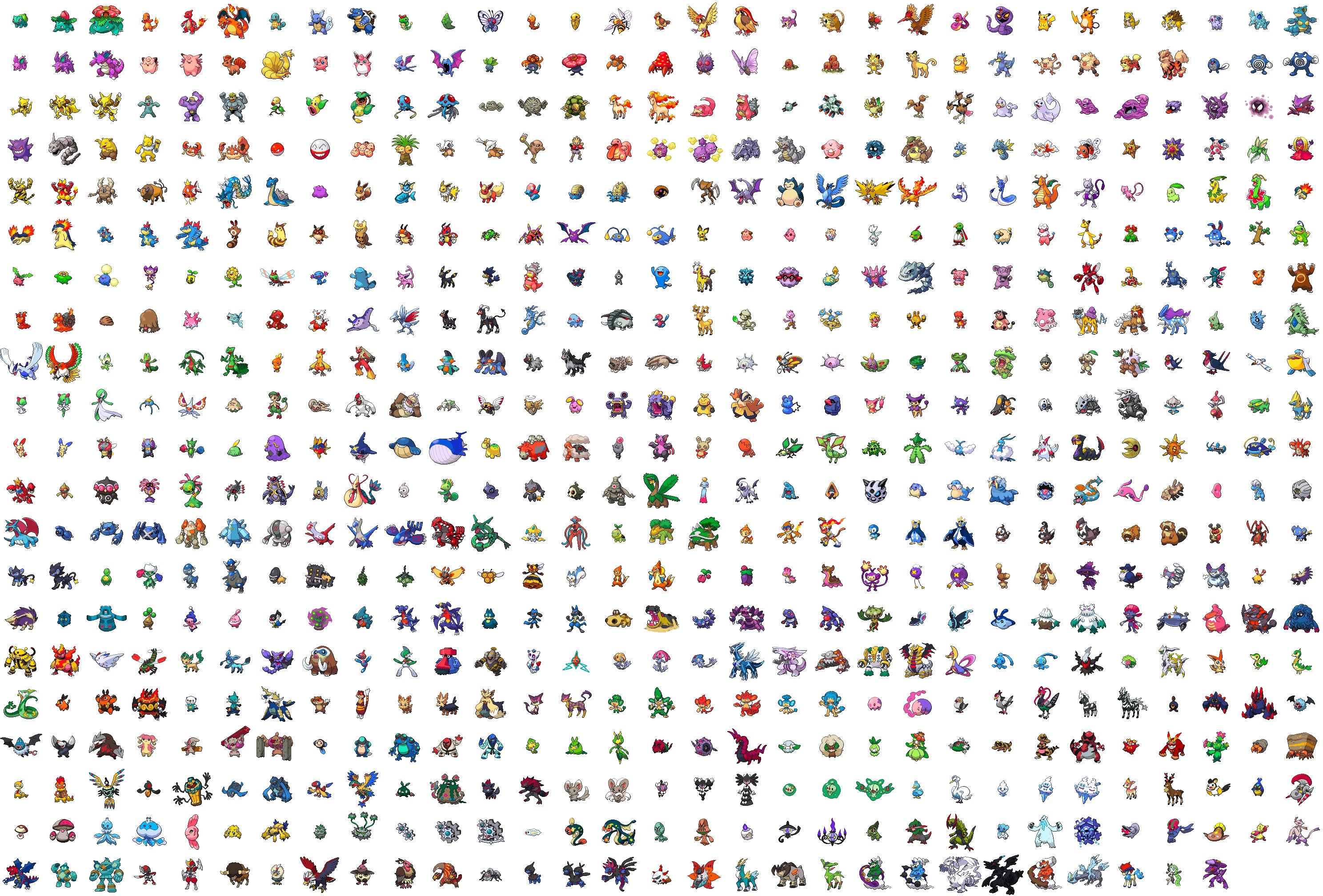 The Whole Pokemon Pokedex