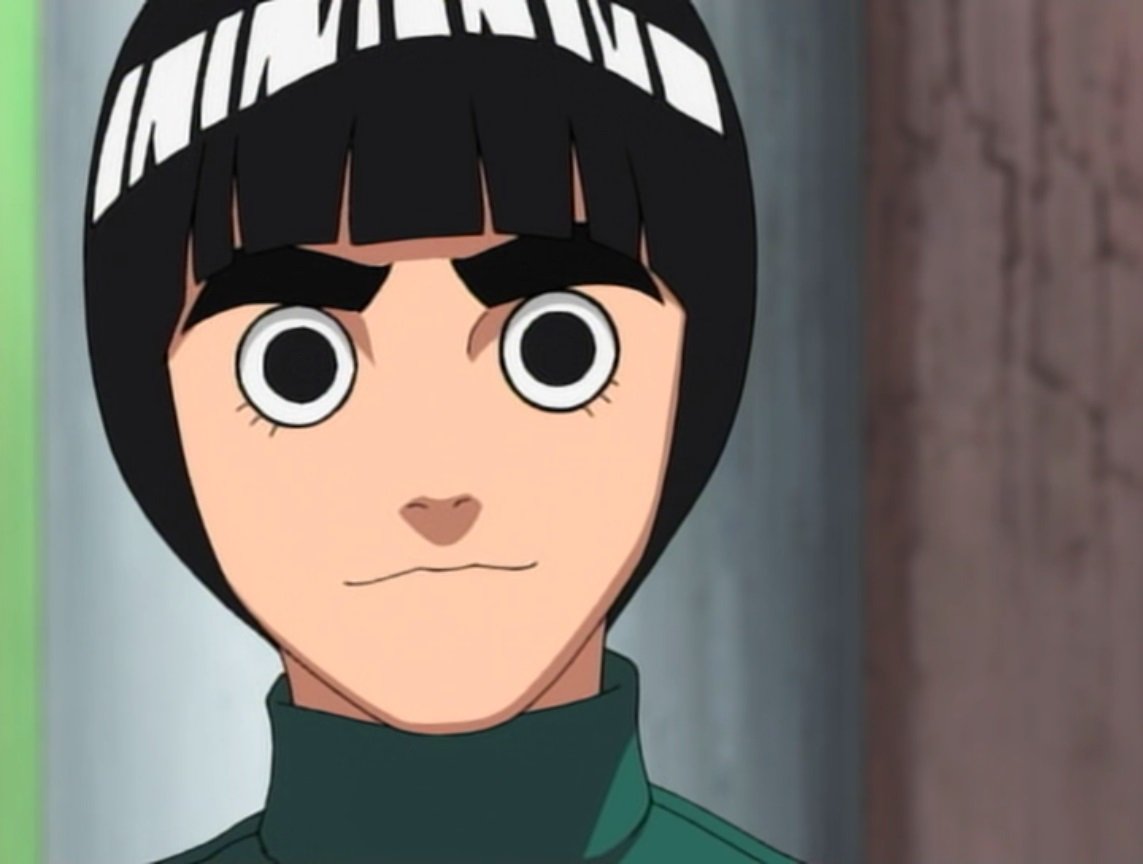 rock lee without a shirt