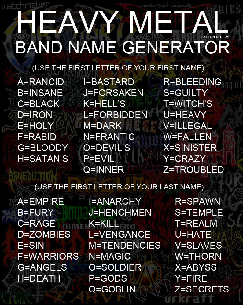 Band Name Generator.