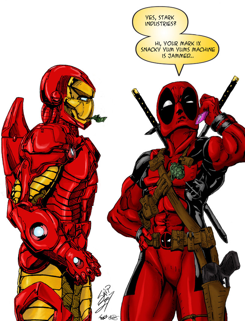 Deadpool Vs Iron Man