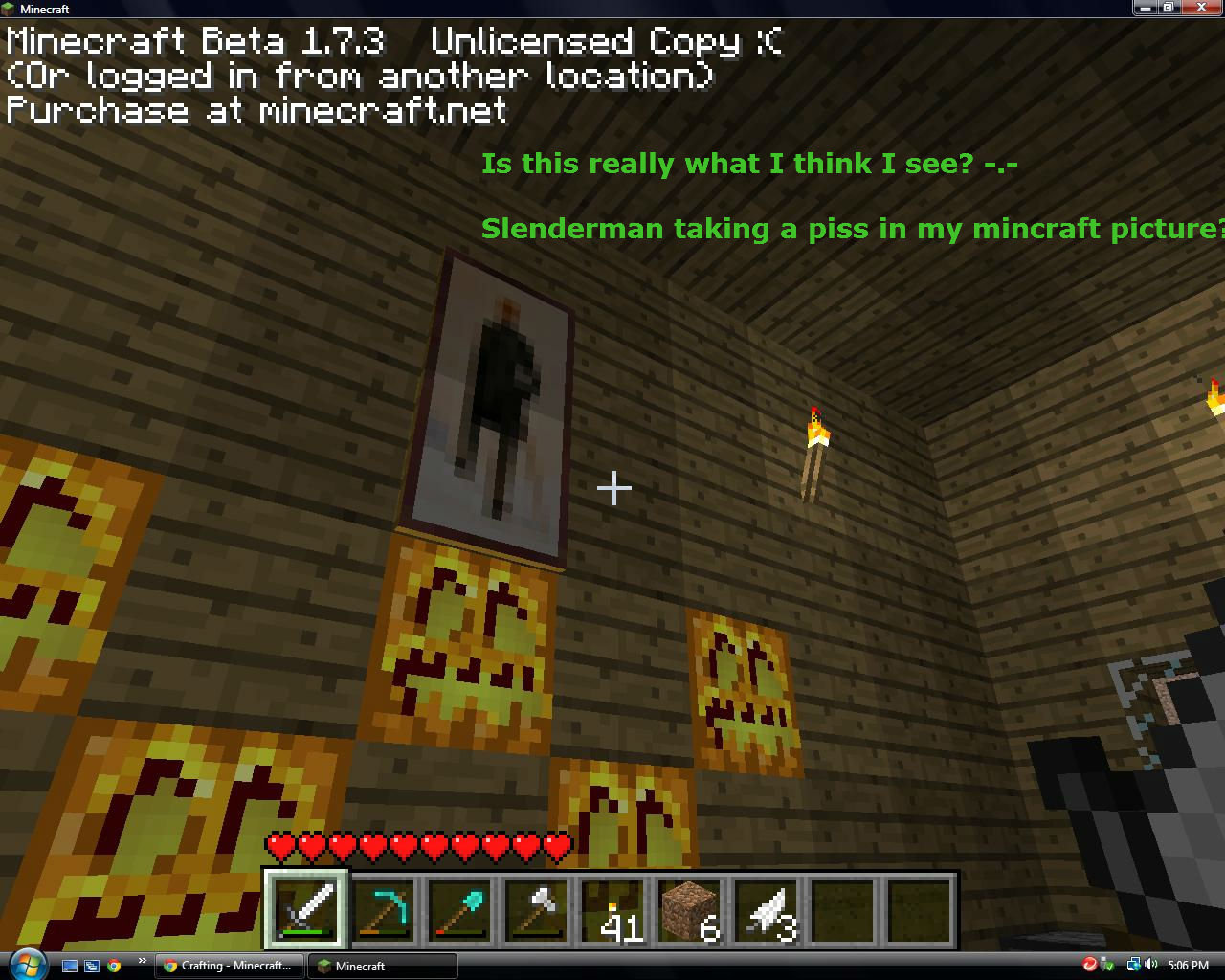 Slenderman minecraft