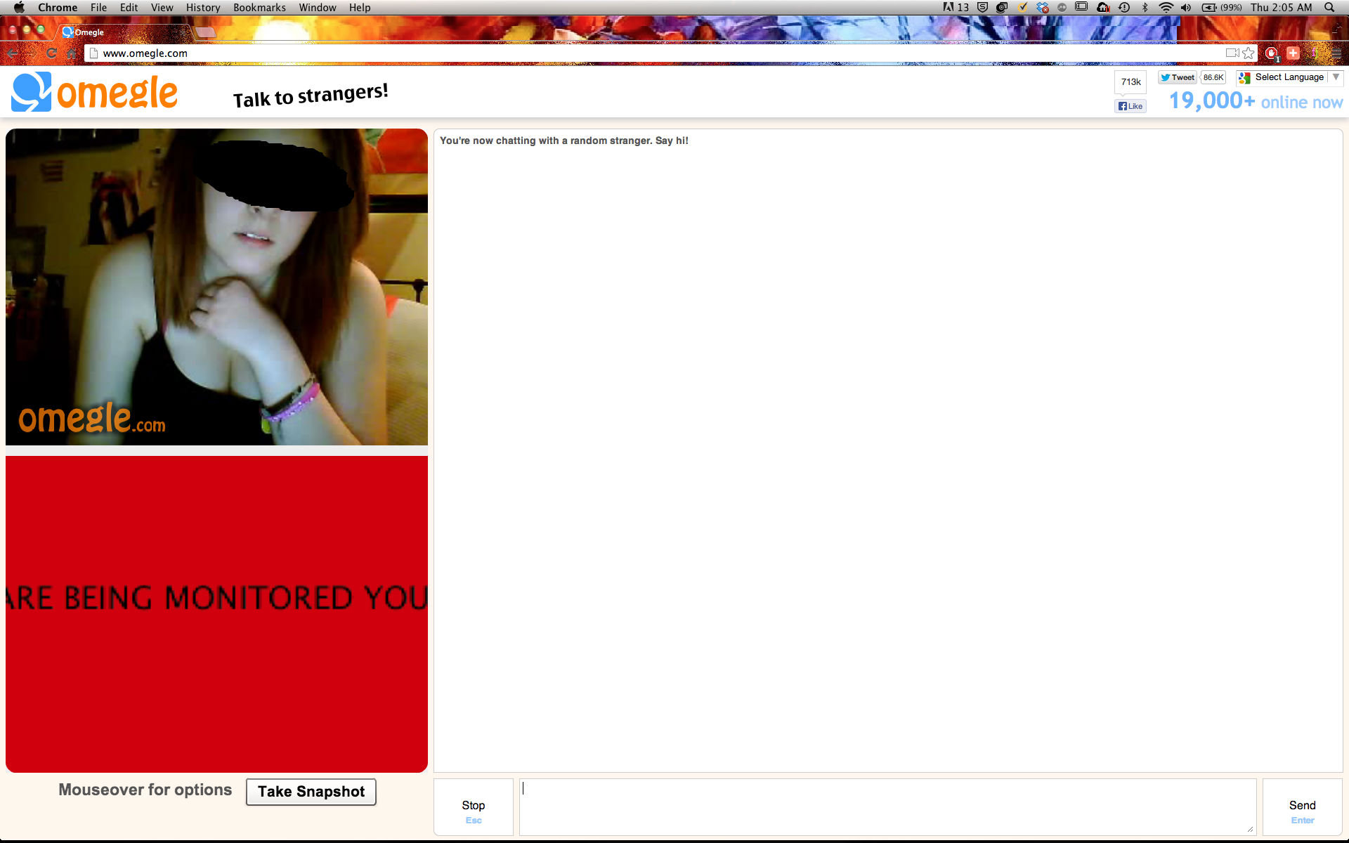 Funniest thing to do on omegle. 