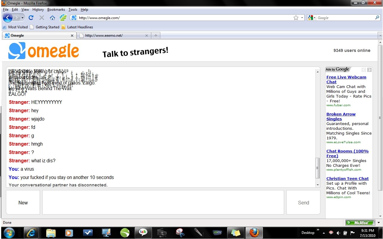 Webcam teen omegle What is