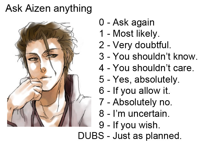 Ask Aizen Anything.