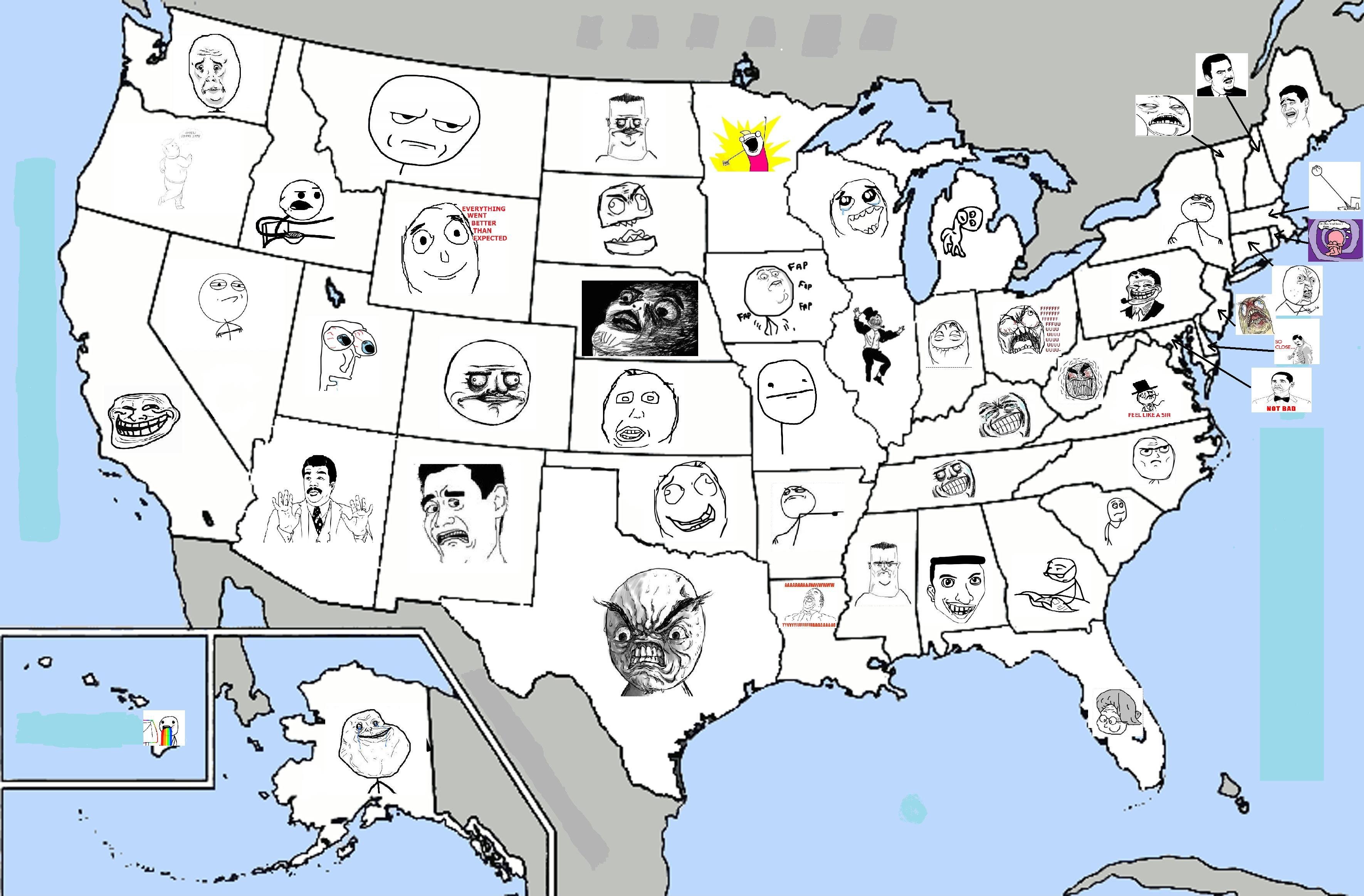 Funny Maps Funny Maps Of The Usa - Gambaran