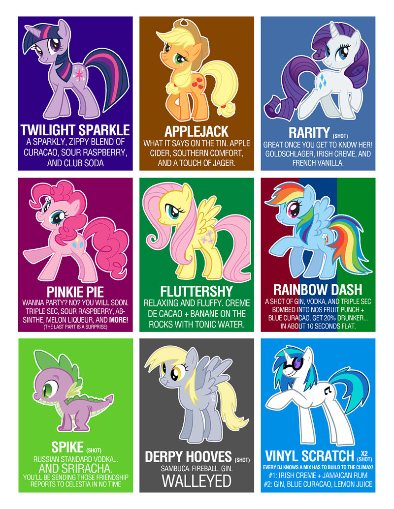 MLP drinking glasses - Visual Fan Art - MLP Forums