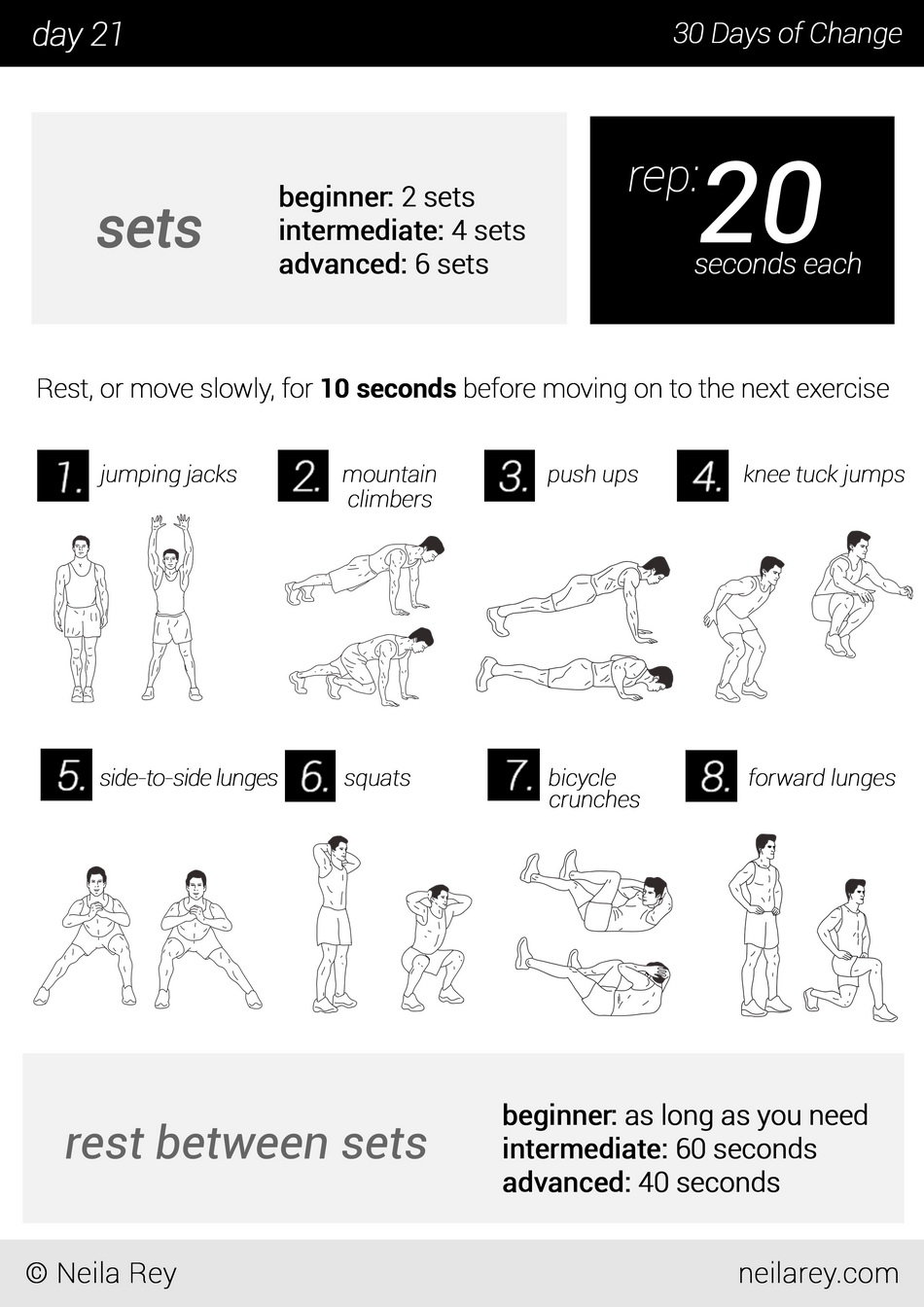 30 day Calisthenics Cardio Exercise