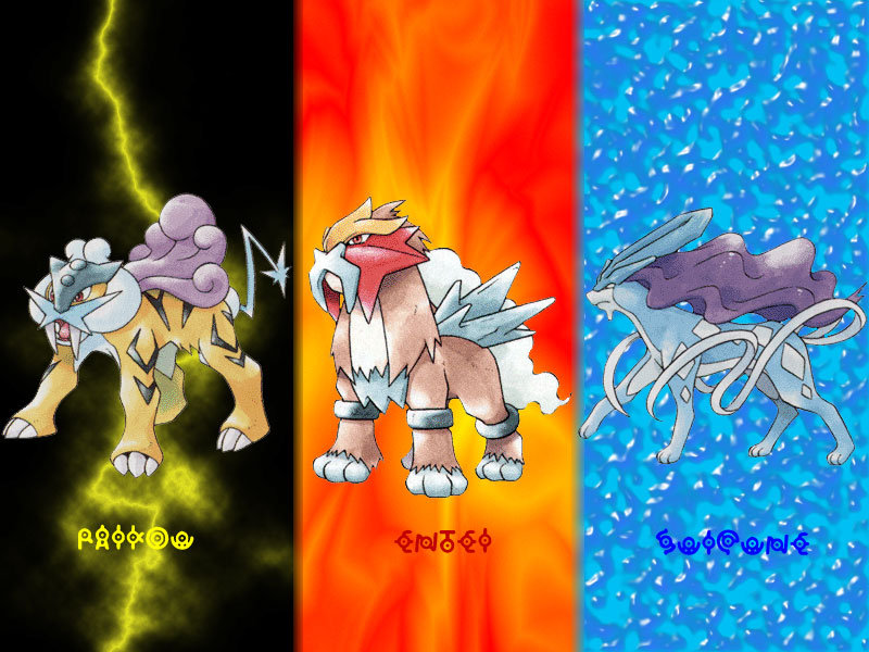 pokemon heart gold legendary dogs