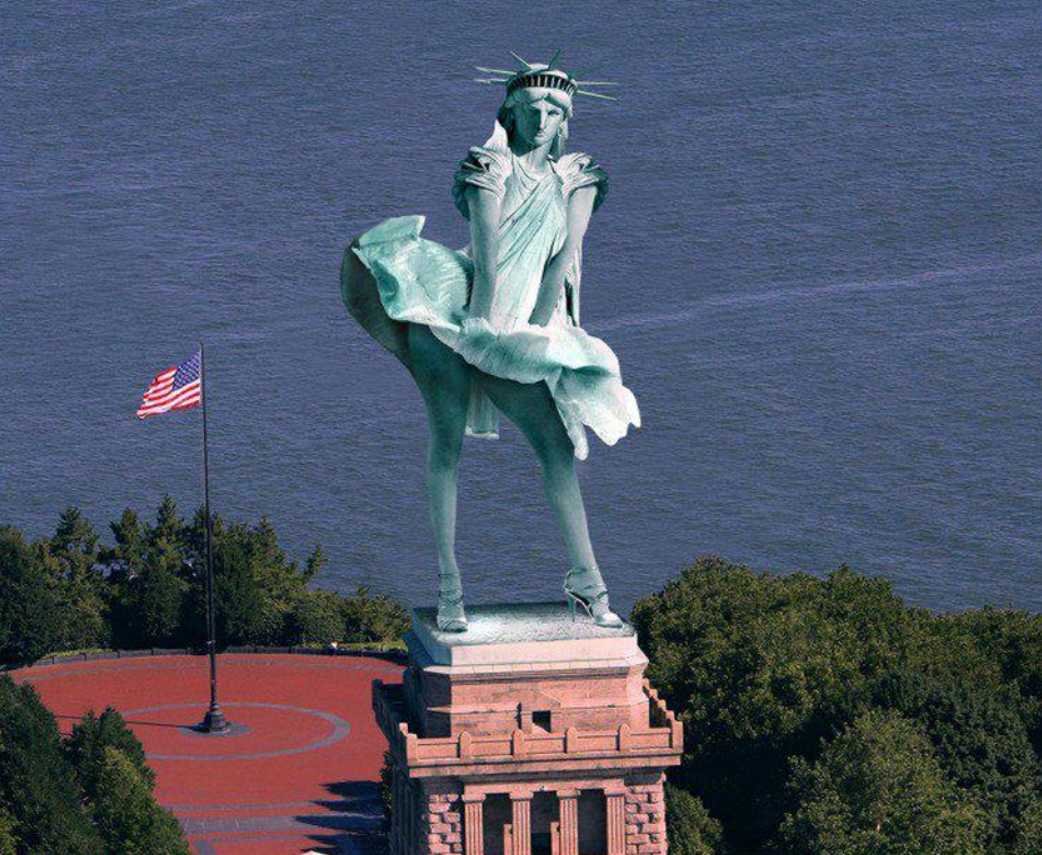 Marilyn monroe statue of liberty