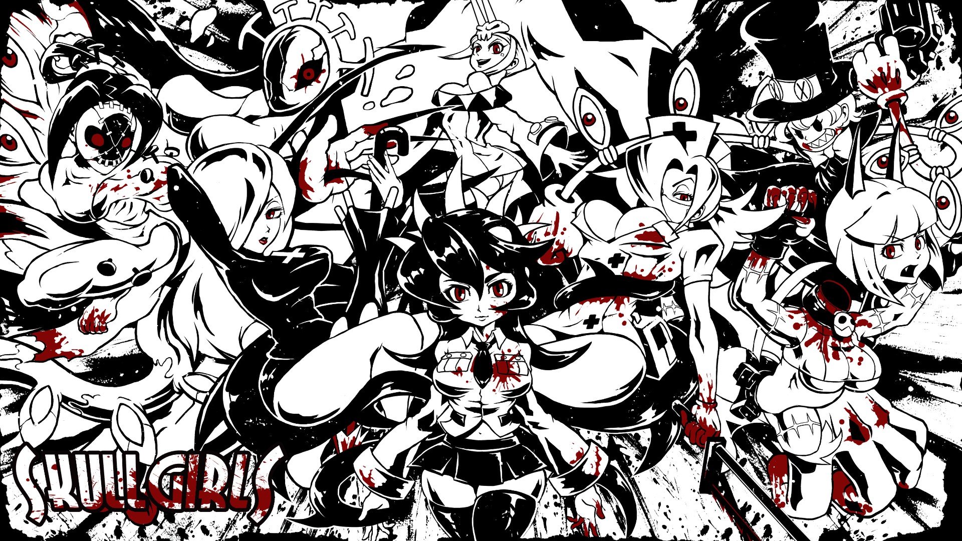 Skullgirls обои на рабочий стол