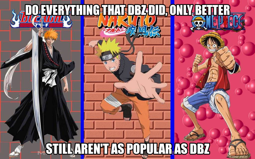 Poor Bleach Naruto And One Piece