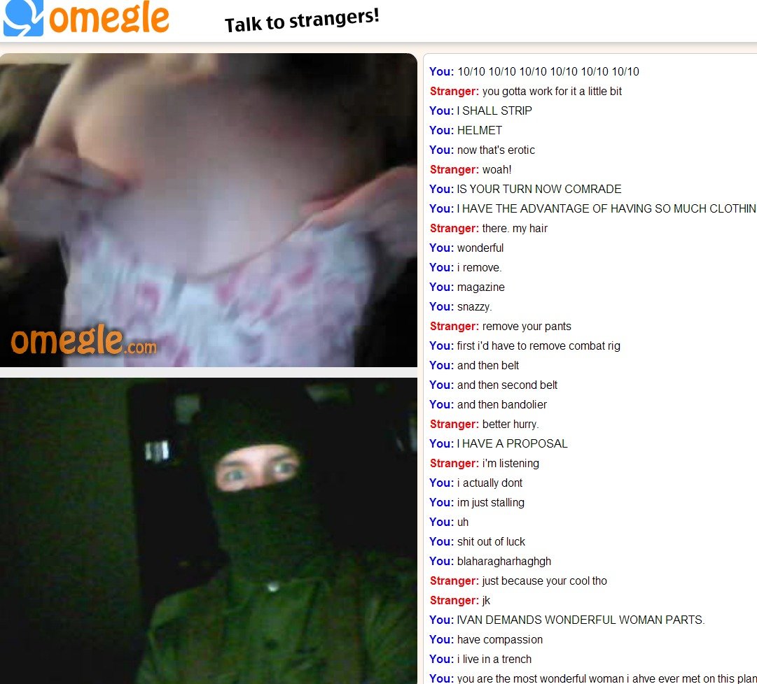 Omegle point game video