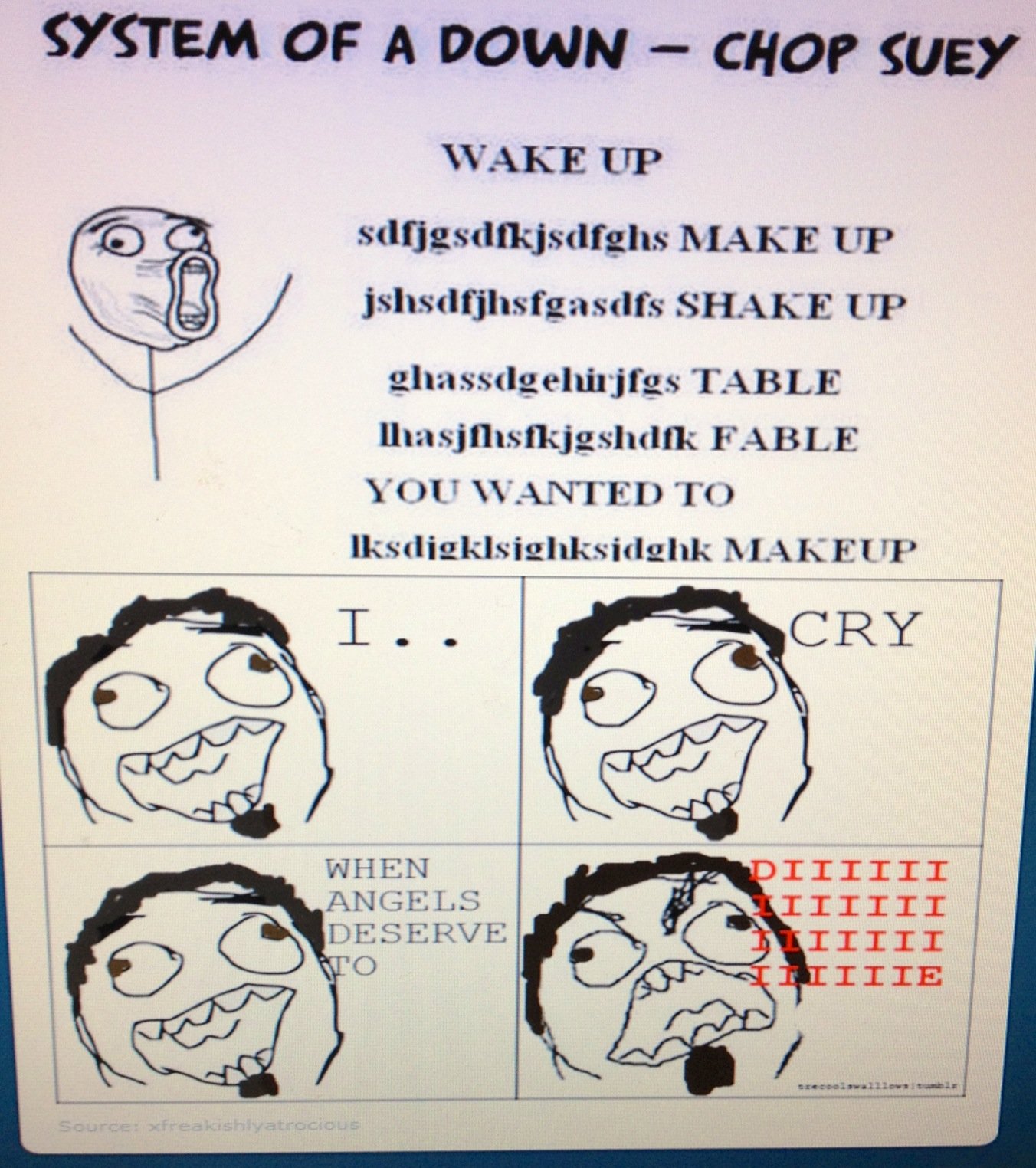 System of a down - chop suey letra español