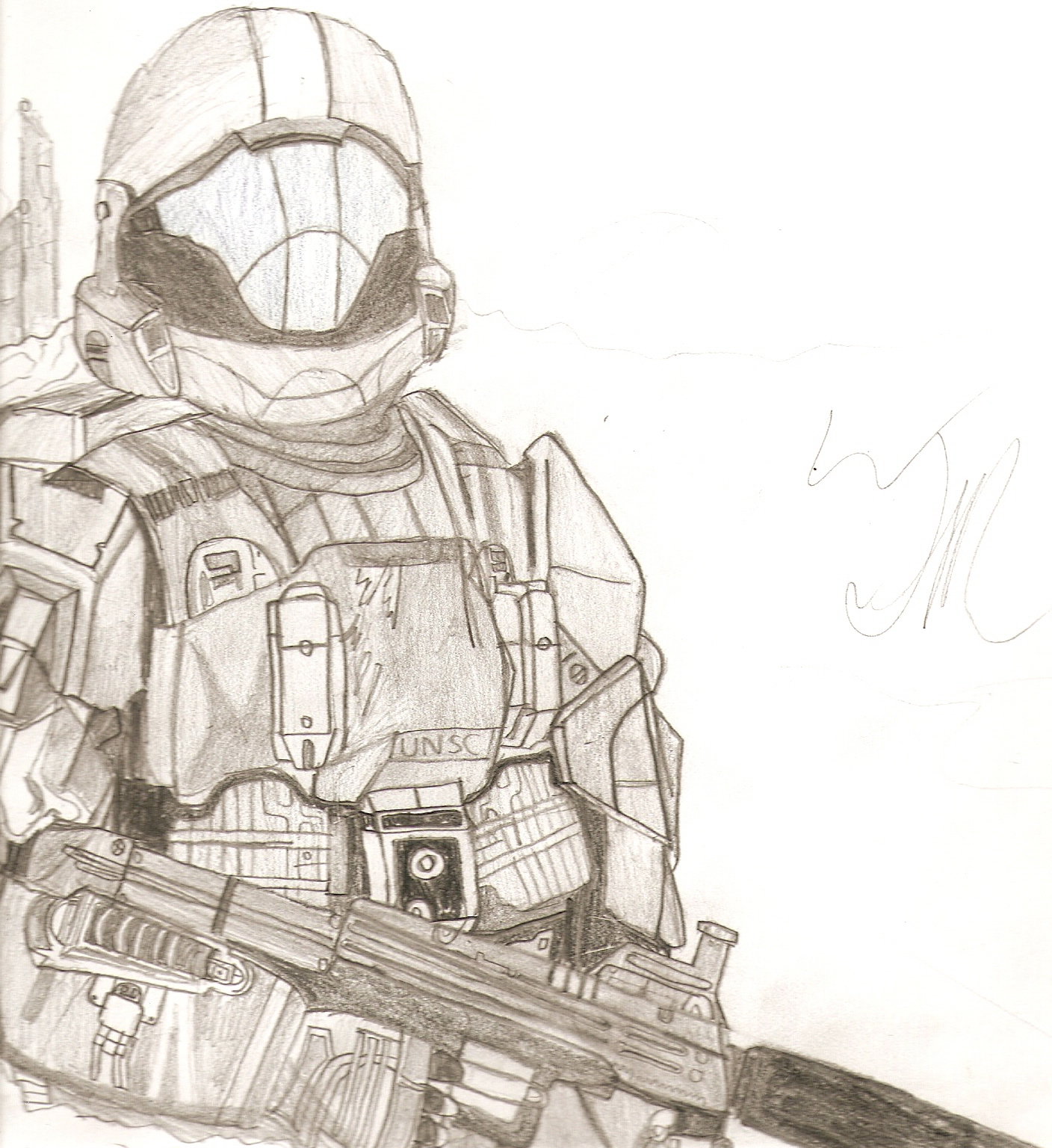 halo 3 odst drawings