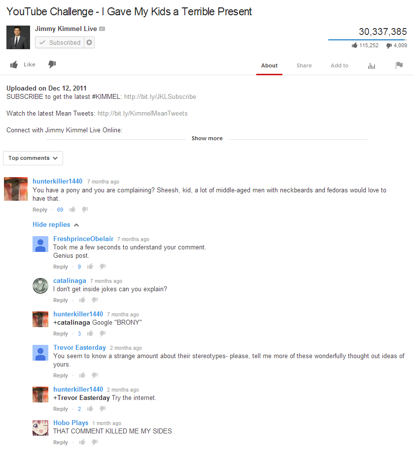 10) Youtube Comment 10) Youtube Comment