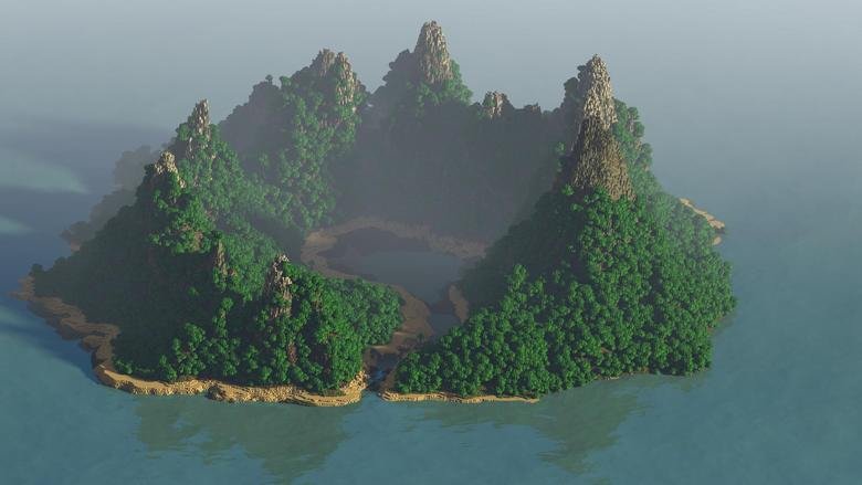 карта для майнкрафт острова с секретками #5