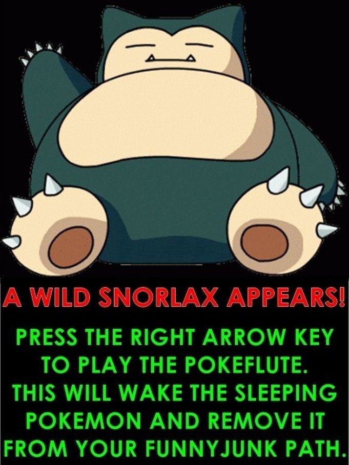 A Wild Snorlax Appears! 