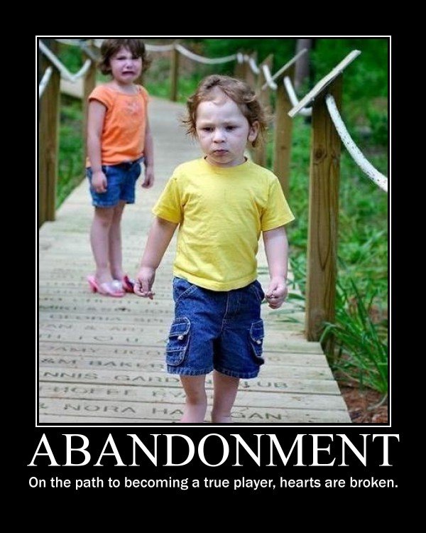 Image result for abandonment funny pic