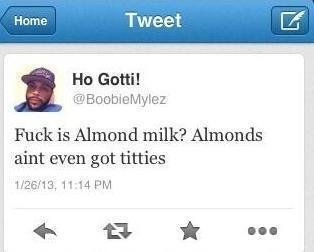 Tits almond with Almonds, Almond