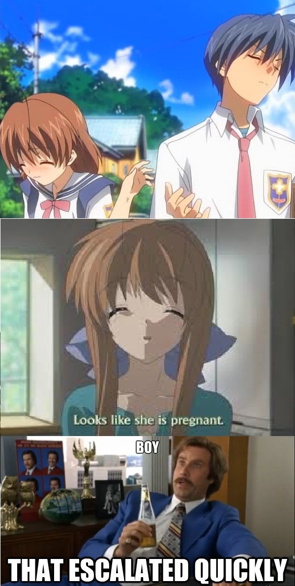 This has to be the saddest moment in Clannad : r/Clannad