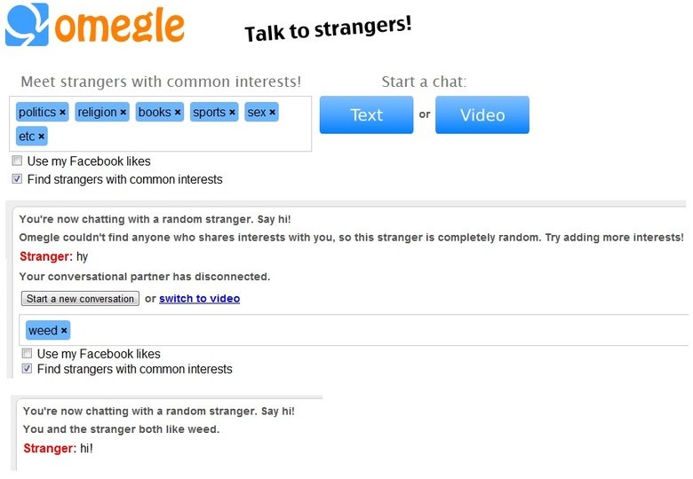 Common Interests On Omegle