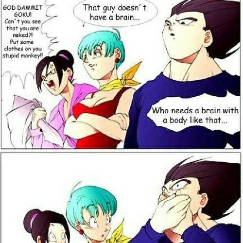 goku and vegeta funny