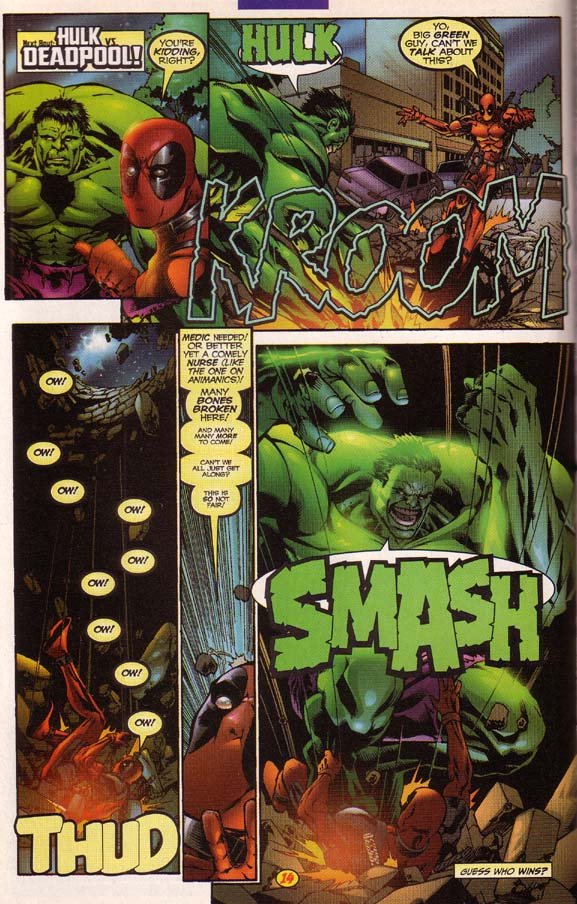 how spiderman vs to deadpool draw vs. Deadpool Hulk