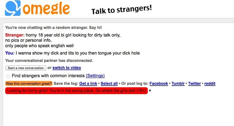 Omegle dirty