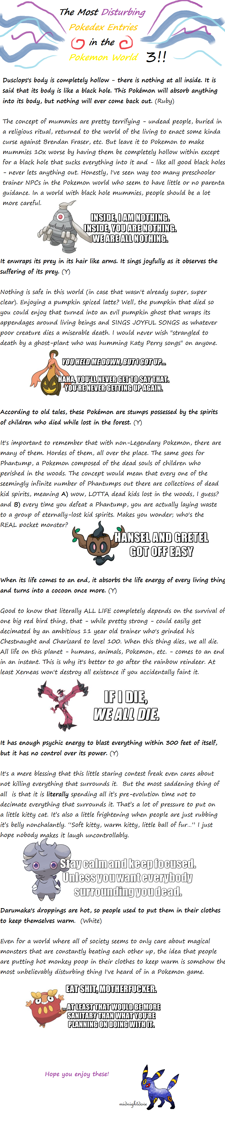 Pokedex  O the tales we tell