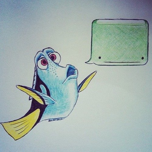 Dory speaking whale.