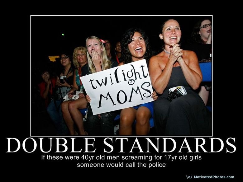 double standards. hmm... 