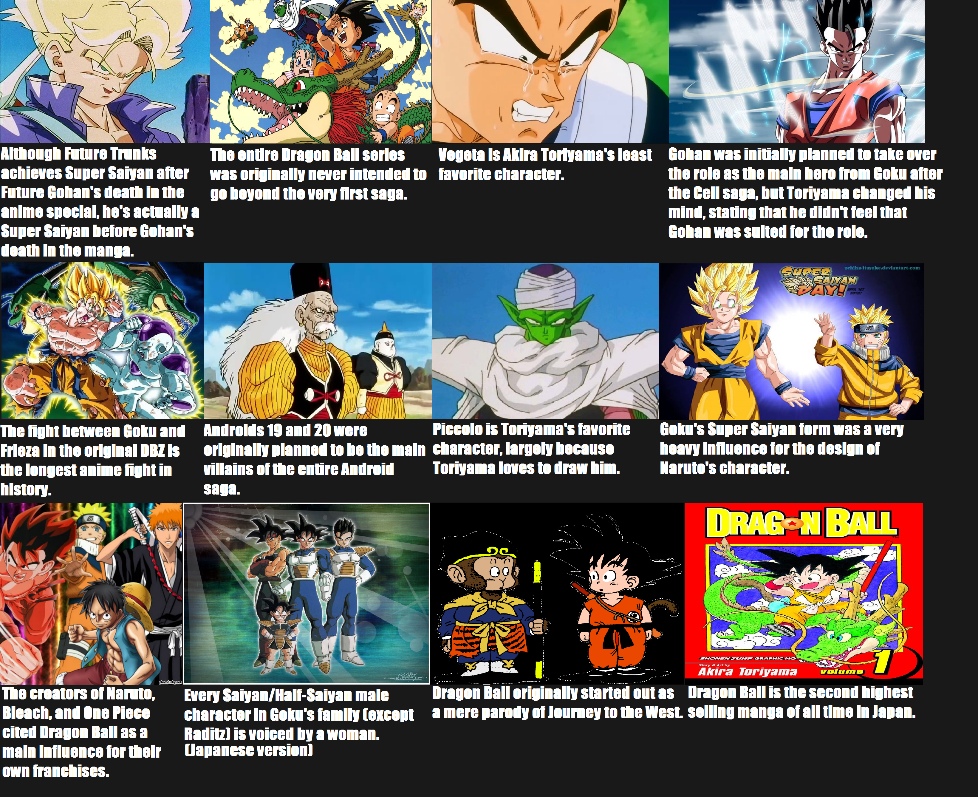 Dragon Ball Facts (Enlarge If Necessary)