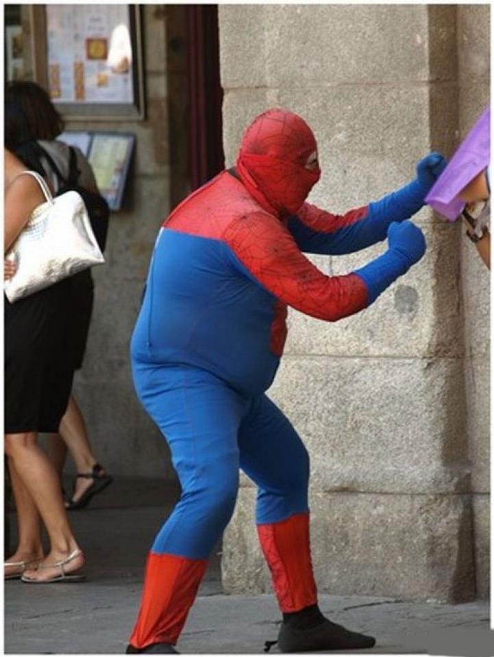 Fat Spiderman.