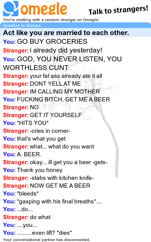 funny omegle conversation
