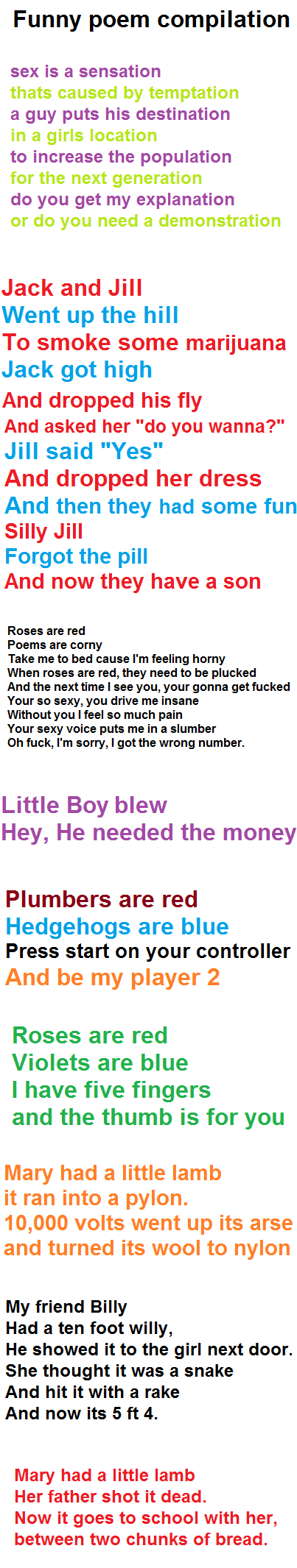 Funny Nursery Rhymes