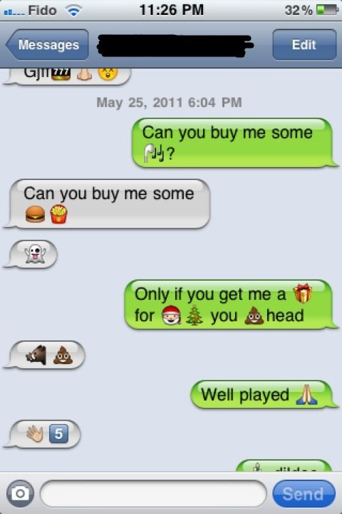 funny conversations on iphone