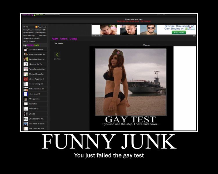 the gay test funny