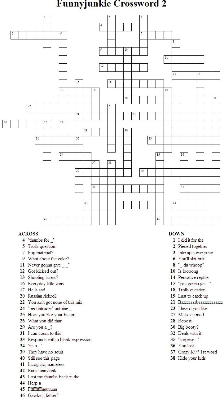 FunnyJunk Crossword 2