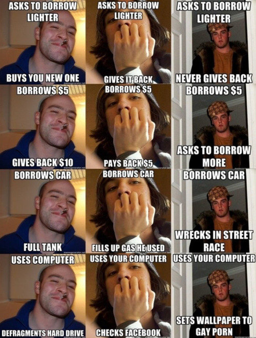 good guy greg vs scumbag Steve