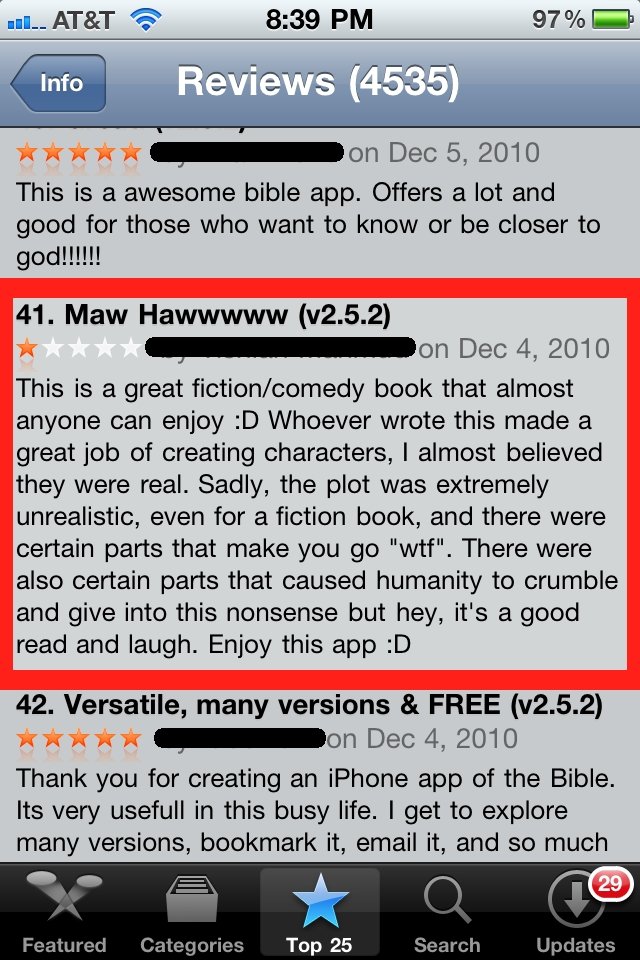 Hilarious Review Troll