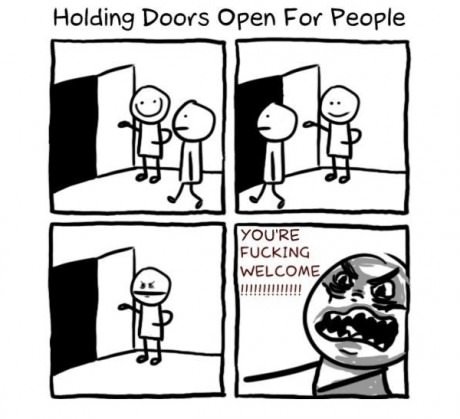 Holding Doors For People