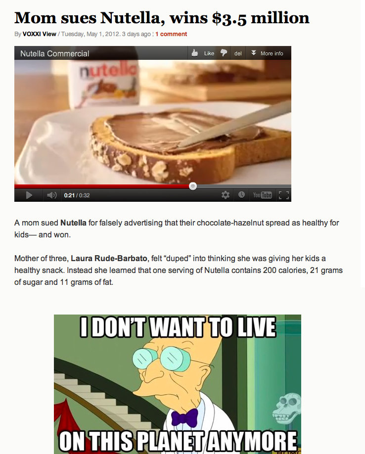 How Could She Do This To Nutella 
