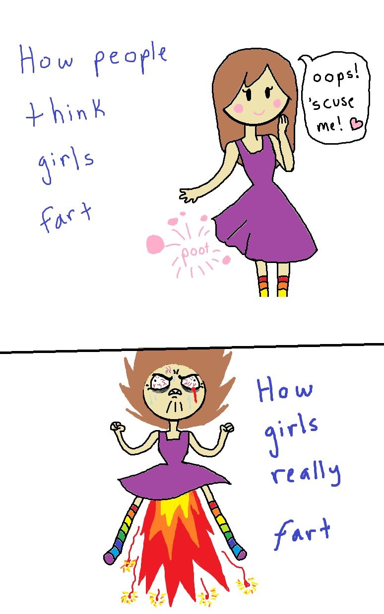 How Girls Really Fart 