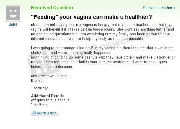 My vagina is hungry