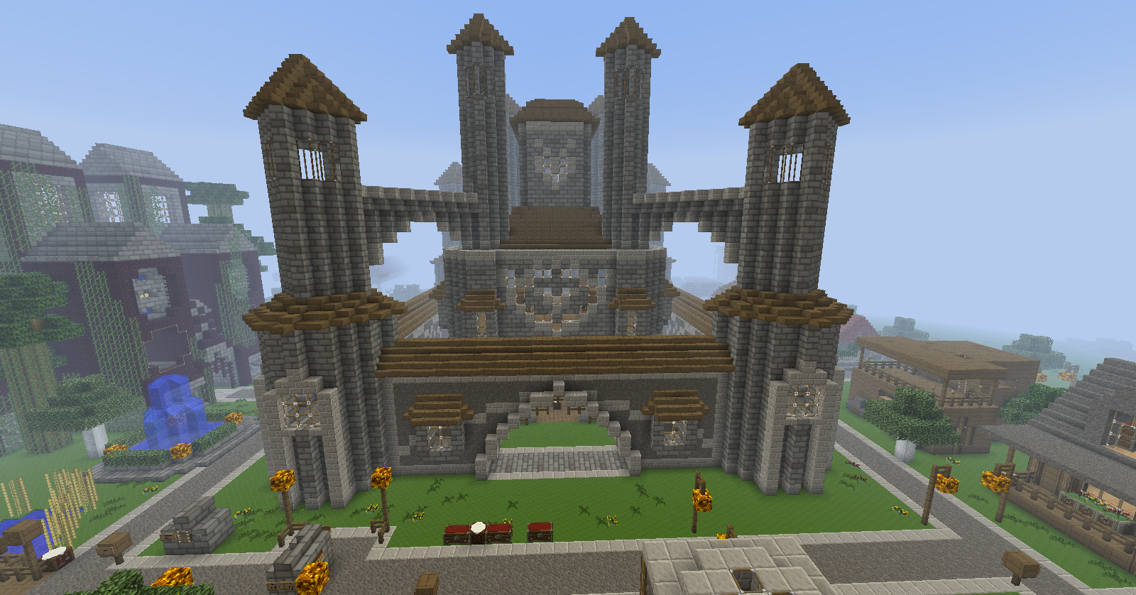 Huge Awesome Castle Build In Survival