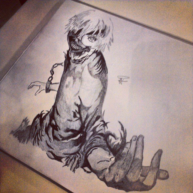Kaneki Ken Tokyo Ghoul Drawing