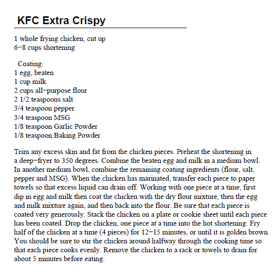 Recipe for kfc fried chicken – Recipes food blog