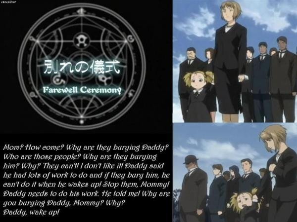 Funeral do Maes Hughes - Fullmetal Alchemist Brotherhood